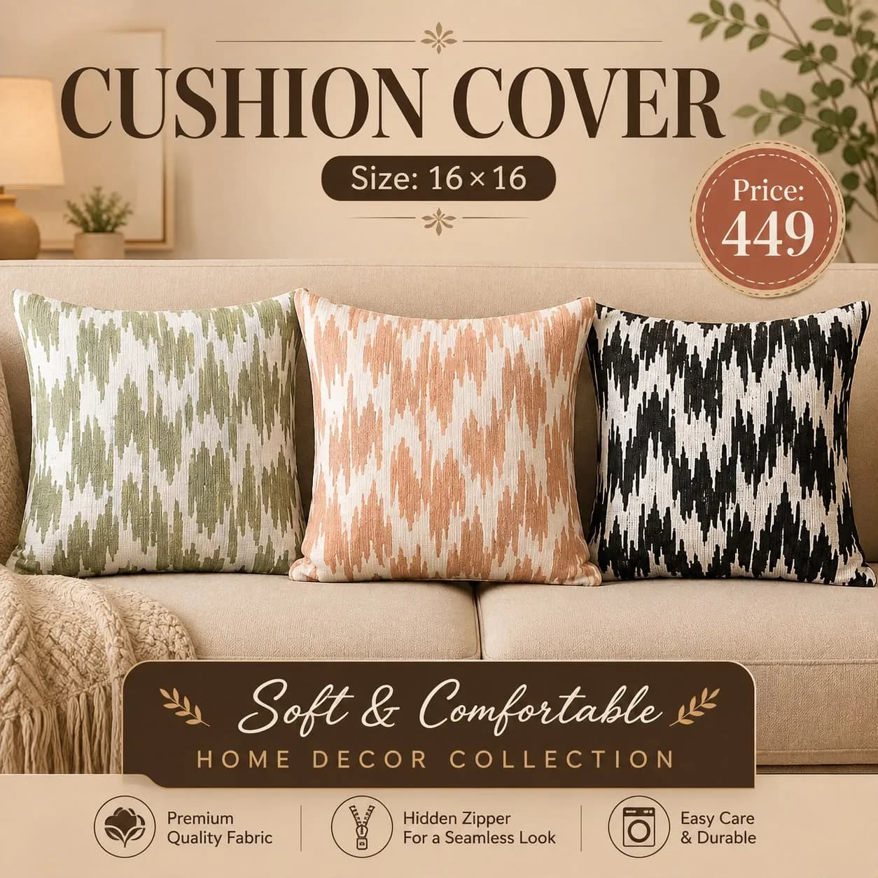 China imported Cushion Cover Premium